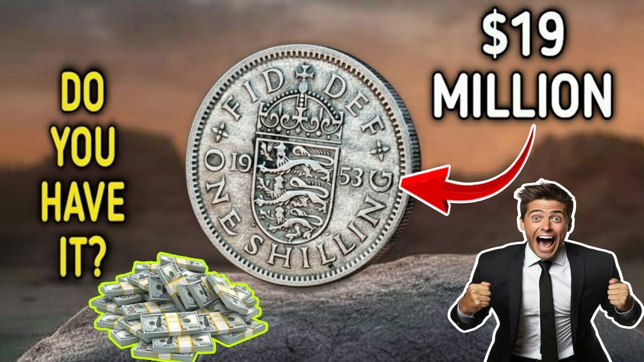 Most Valuable UK One Shilling Coins of Elizabeth II 1953 1954 1956 & 1961 Rare Coins Worth million?