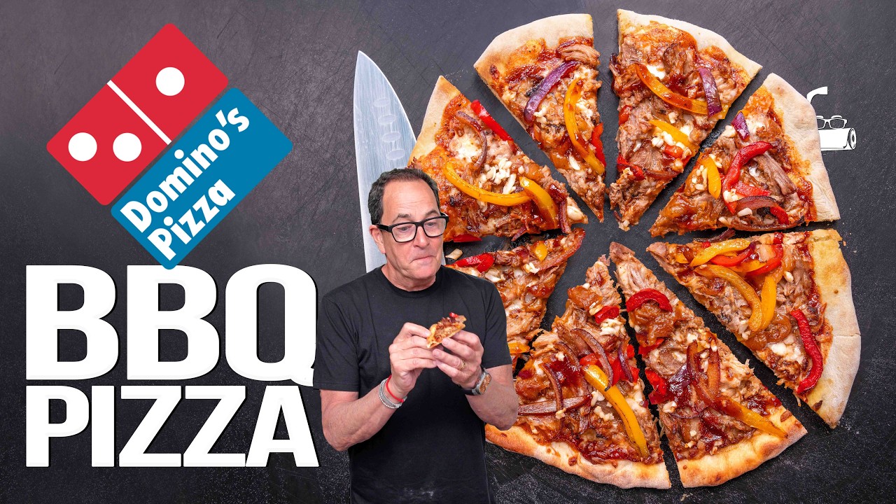 THE BBQ PULLED PORK PIZZA FROM DOMINO'S...BUT HOMEMADE & WAY BETTER! | SAM THE COOKING GUY