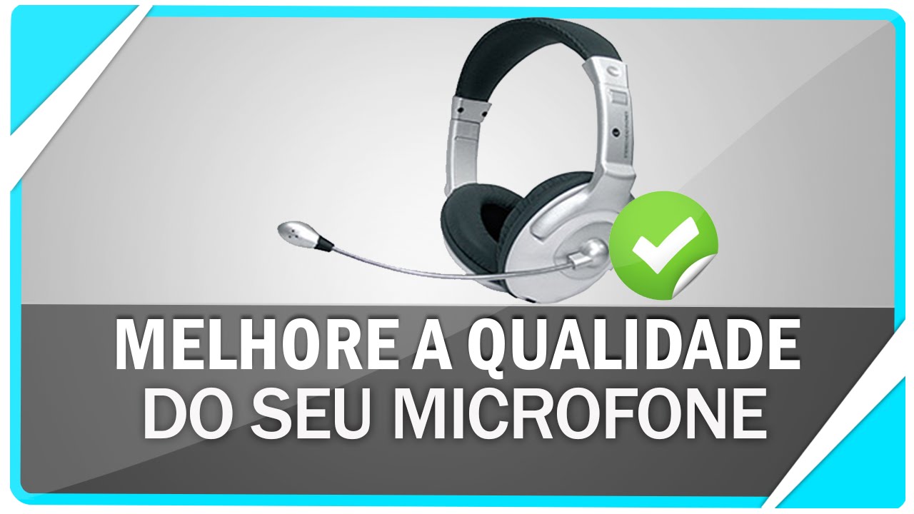 Como remover chiado e melhorar qualidade do Microfone do headset