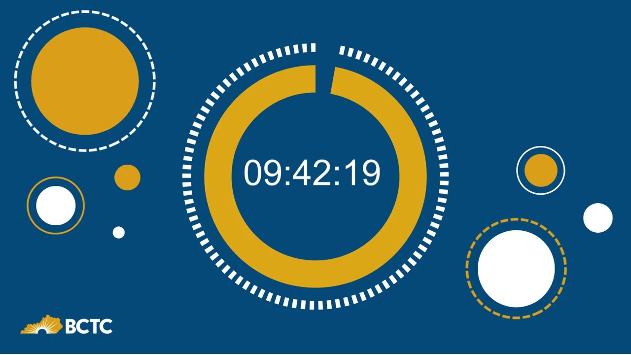 BCTC 10 Minute Countdown Timer To Help You Study or Work