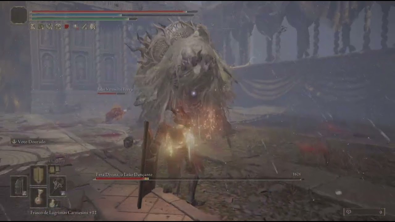 ELDEN RING Cavaleiro Negro vs Leão dançante