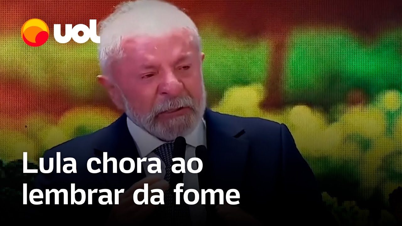 Lula chora ao lembrar da fome que enfrentou na juventude e celebra a sa&iacute;da do Brasil do Mapa da Fome