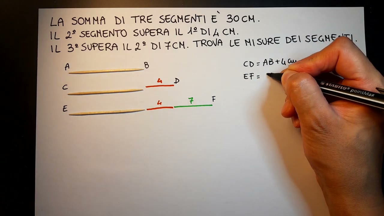problemi con i segmenti 3 - Prima media