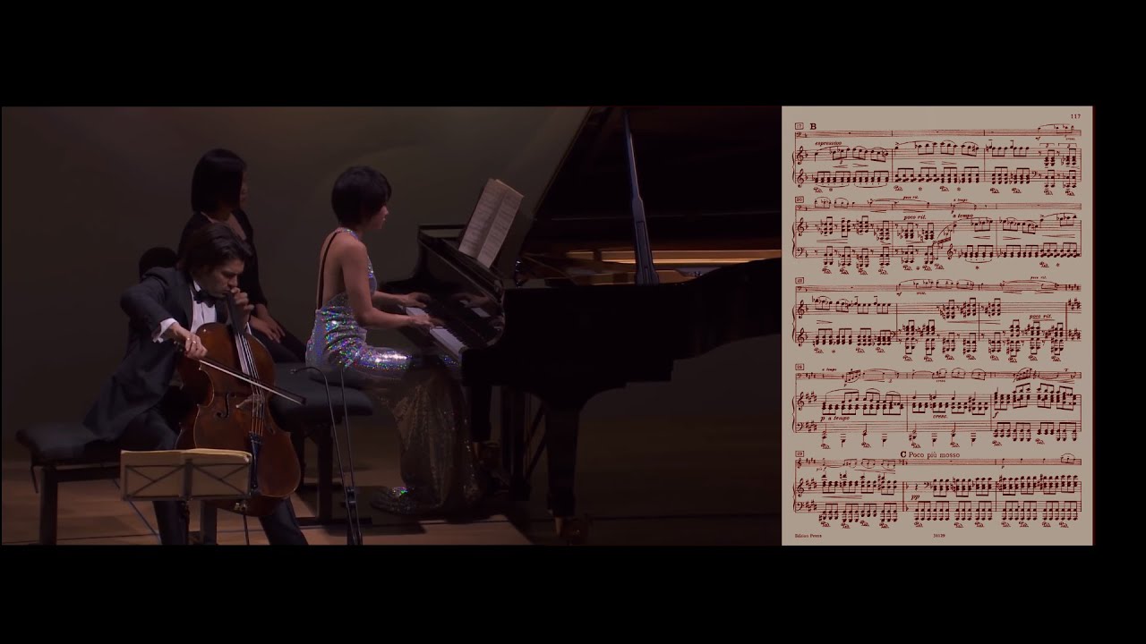 Yuja Wang, Gautier Capuçon: Grieg, Sonate violoncelle et piano en la mineur opus 36 (avec partition)