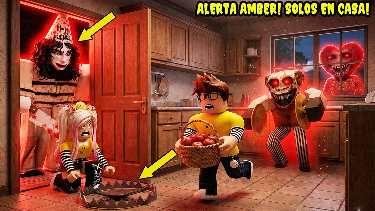 SOLOS EN CASA ALERTA AMBER! SOBREVIVE CADA NOCHE DE LOS ACHECHINOS! 😲🔪🔪