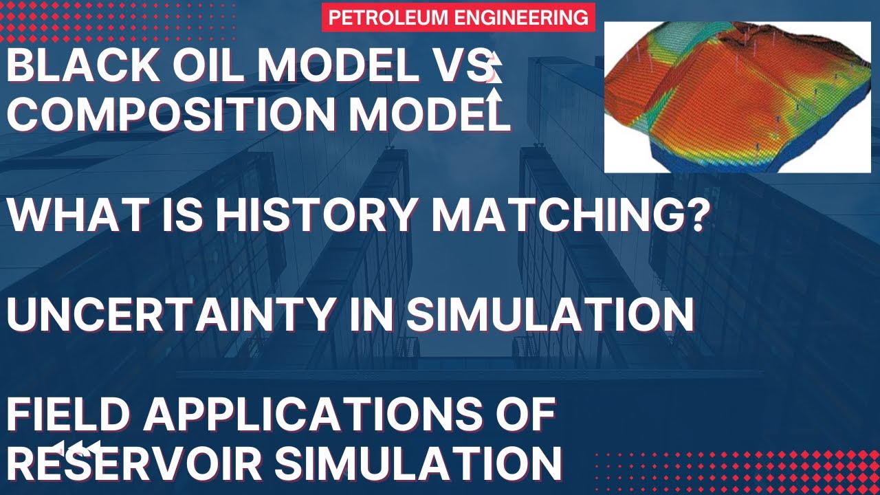 Reservoir Models: Black Oil vs Compositional, History Matching, Uncertainty, and Field Applications