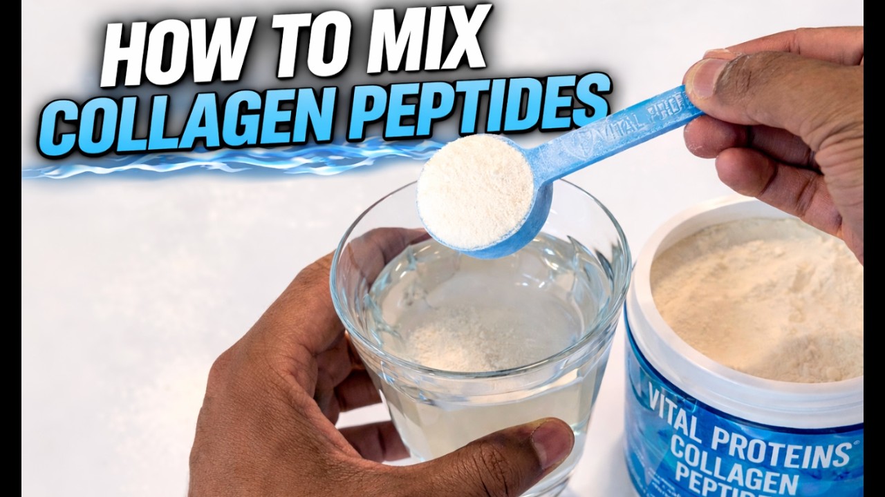 Mixing Vital Proteins Collagen Peptides with Water