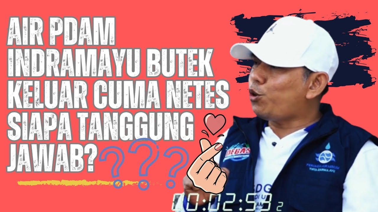 AIR PDAM INDRAMAYU BUTEK | CUMA NETES | PECAT OKNUM YANG  BERMAIN‼️