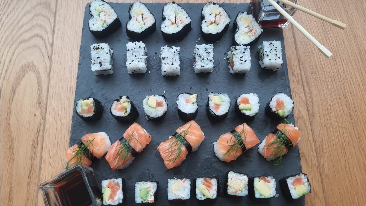 Sushi rapide et délicieux  سوشي ساهل بزاف مغتبقاوش تعكزو عليه تيقوني