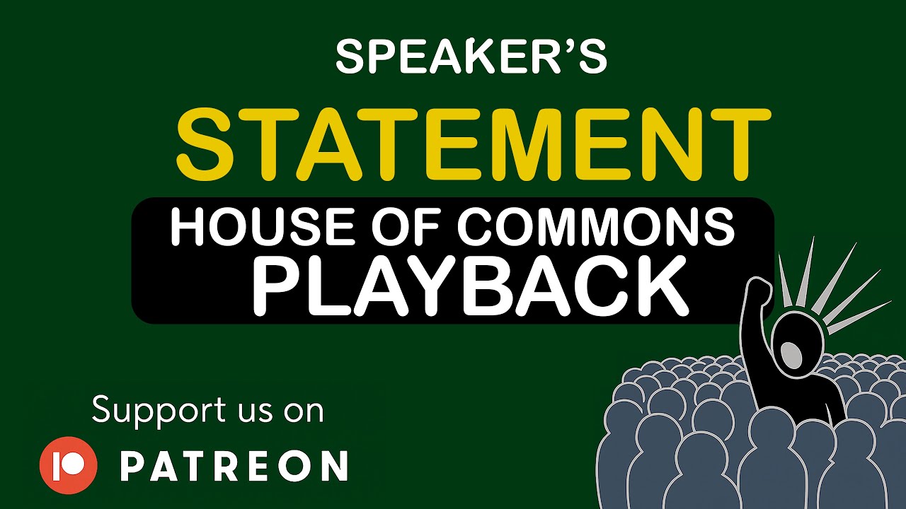 Dame Eleanor Laing and Dame Rosie Winterton - Speaker's Statement - House of Commons - 24/05/2024