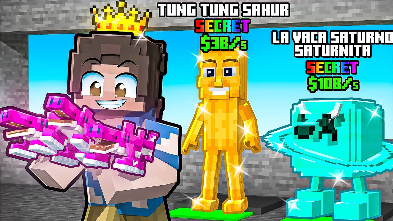Minecraft'ta %0.01 SECRET BRAİNROTLARI ÇALDIM