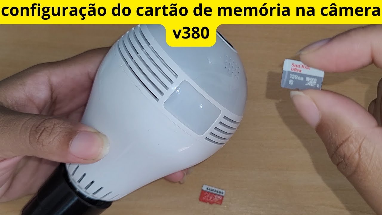 como configurar cartão de memória na câmera v380