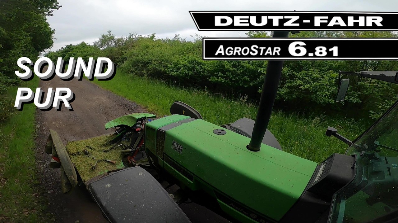 [Sound pur] Deutz-Fahr AgroStar 6.81 | Straßenfahrt & Mähen | @sudeifelagrar6925 2024