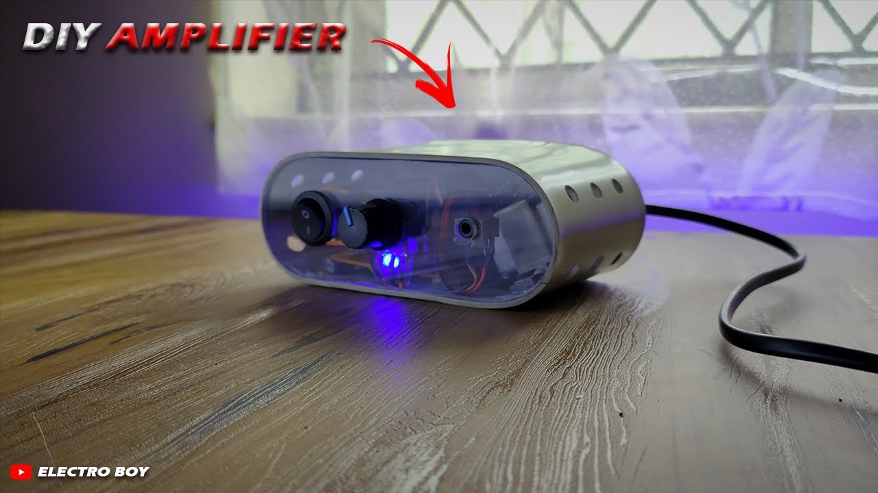 DIY Amplifier Built using Old Computer Speaker & Salvaged Components