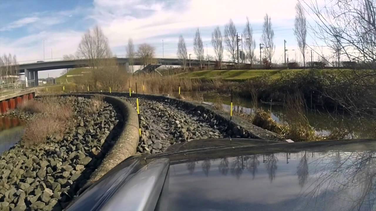 Großer Geländeparcours Autostadt Wolfsburg - gefahren mit einem VW Touareg