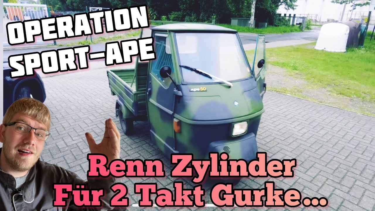 2 Takt TUNING nach Gurkenprinzip: Die Piaggio APE des Bösen!
