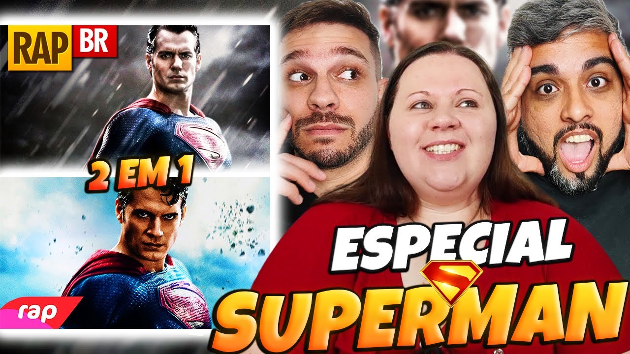 2 EM 1 SUPERMAN | @7 Minutoz HOMEM DE AÇO + @Tauz Oficial Rap do Superman | Family Reacts