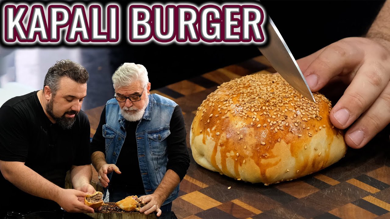 TANESİ 500 GR KAPALI BURGER (İçi Bol Malzemeli, Ekmeği Kendinden Kapalı Burger Tarifi)