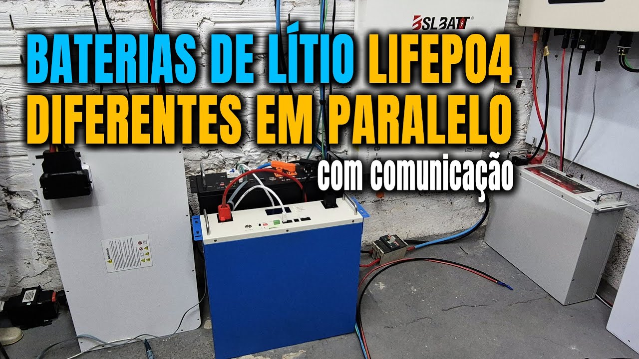 COMO Ligar Baterias Lítio LifePO4 diferentes em Paralelo com Comunicação