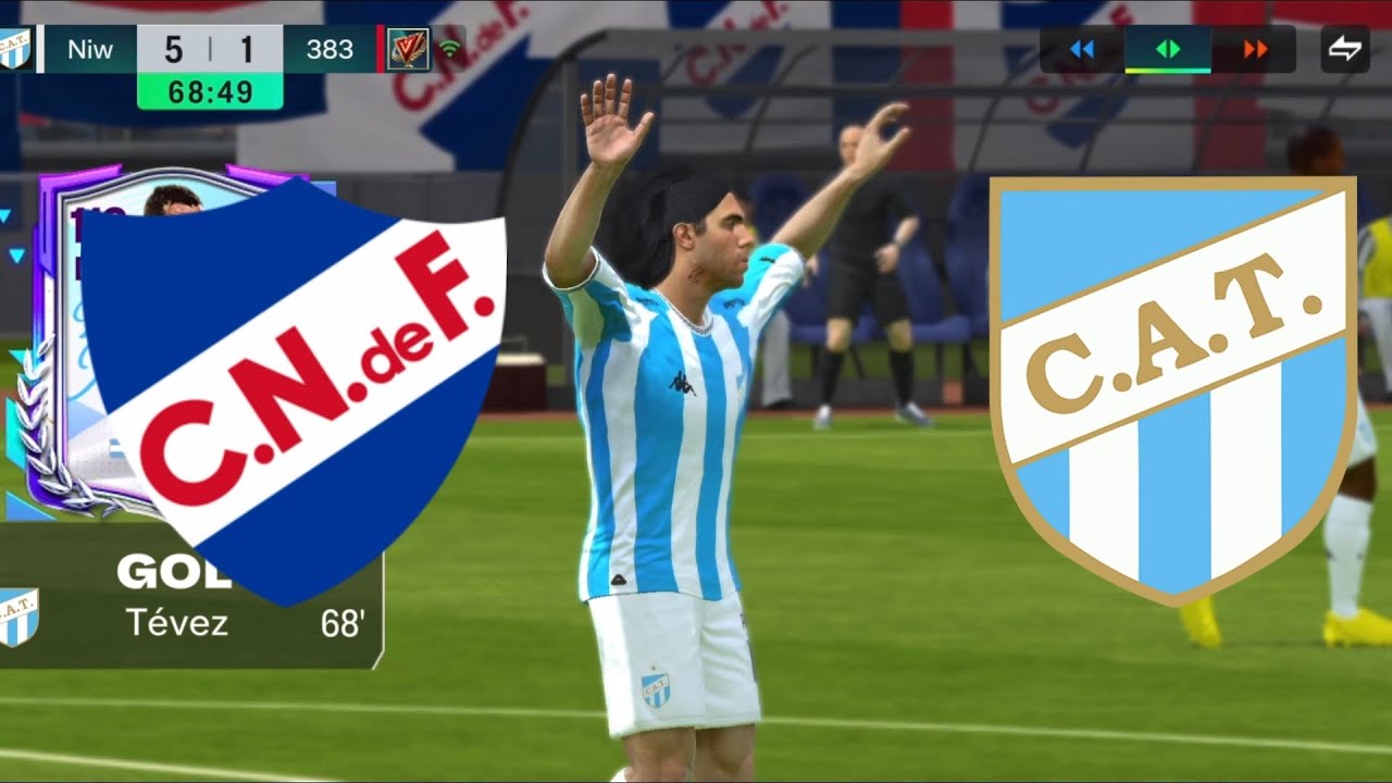 Golazo a lo Panenka de Tevez contra Nacional de Uruguay - FC MOBILE 26 - División Rivals Cara a Cara