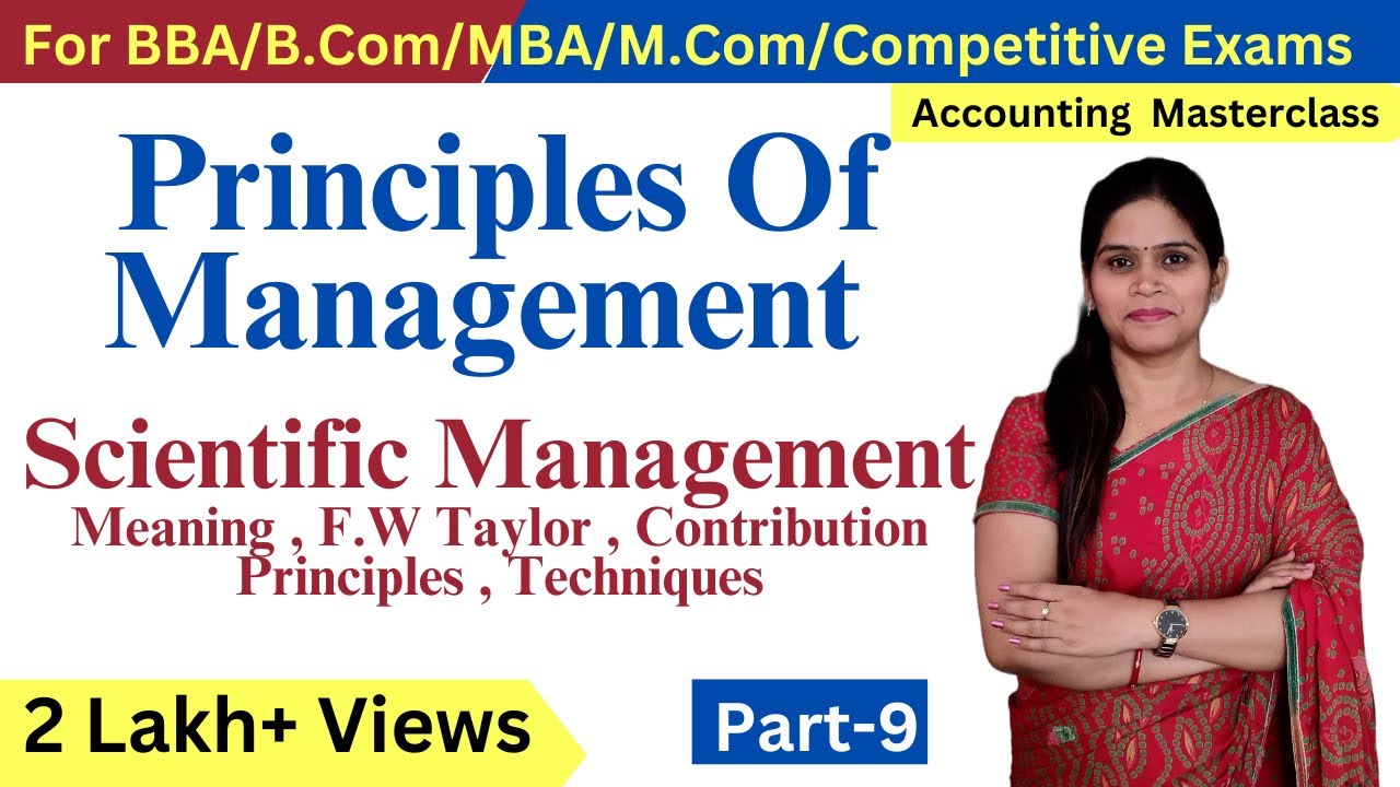 Taylor's Scientific  Management Theory | Scientific Principles | Principles Of Management