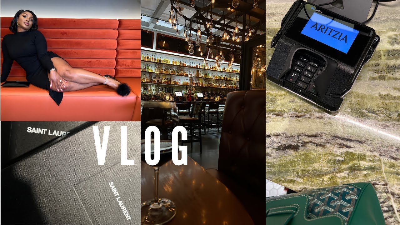 HWS VLOG| DATE NIGHT WITH THE JONES| SEPHORA SALE HAUL|700$ ARITZIA HAUL| NEW YSL SHOES| PLUS MORE!