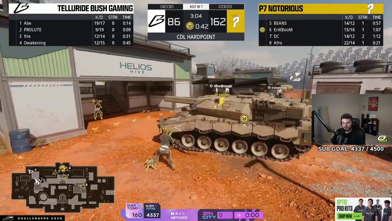 METHODZ ZOOMAA & SCRAP REACT TELLURIDE BUSH VS P7 CHALLENGERS ELITE GRAND FINALS