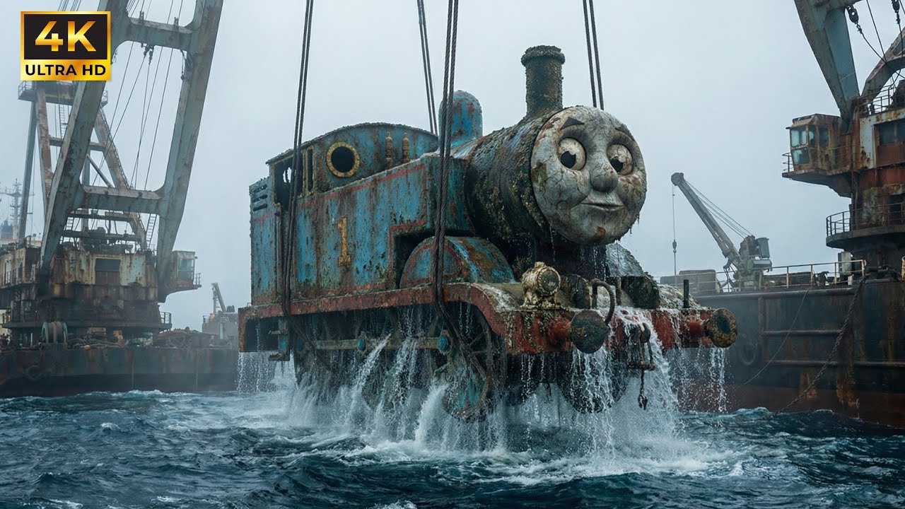ASMR Train Restoration 🚂 | Full Rebuild of Sunken Blue Thomas (1946) From Ocean Floor to Factory New