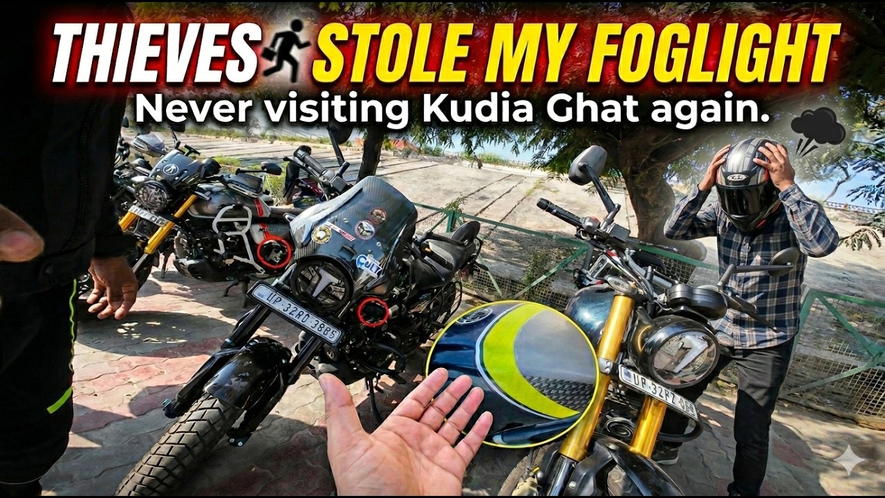 Sunday ride padi bhari. Thieves stole foglight in broad daylight | New Drone DJI NEO in group