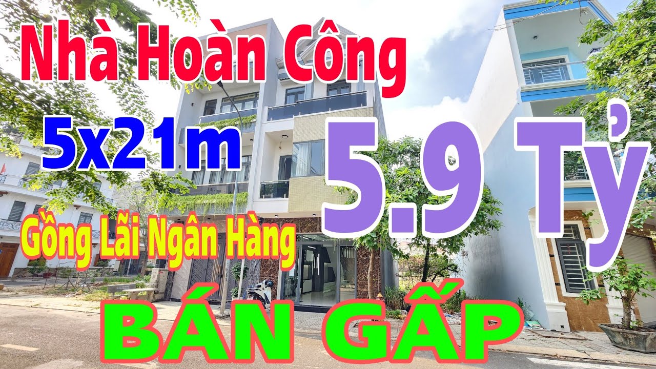 (1232) Bán Nhà Hoàn Công, Ngang 5x21m, 1 Trệt 2 Lầu, Nhà Này Cần Bán Gấp
