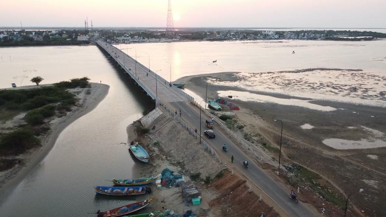 PULIKAT aka PALAVERKAADU amazing Aerial view| Drone video