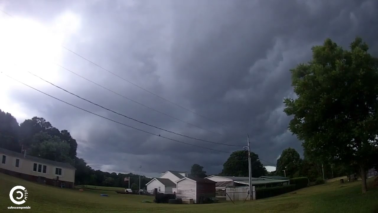 Strong Thunderstorm with Intense Lightning - 6-30-24 (StormCam #2)