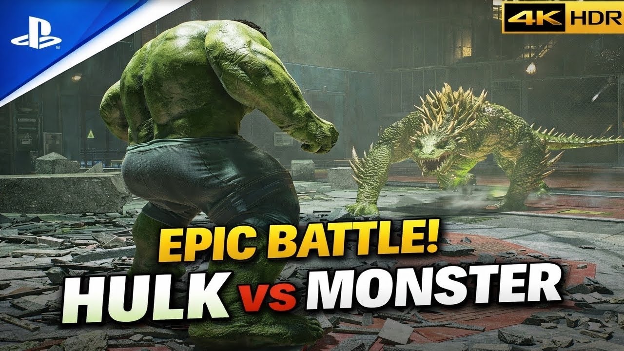 HULK vs MONSTER | Epic Battle Gameplay | 4K HDR #trending #viralvideo #gaming 
