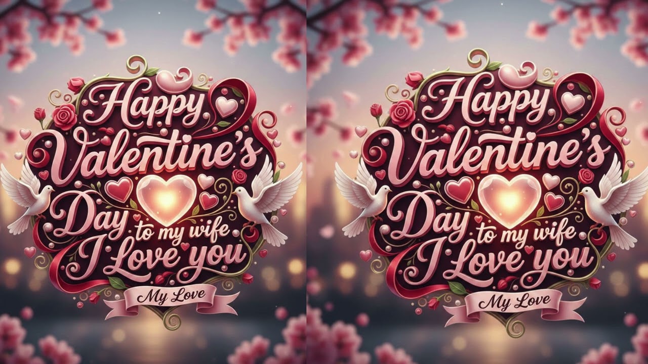 Happy Valentine’s Day, to my wife i love you