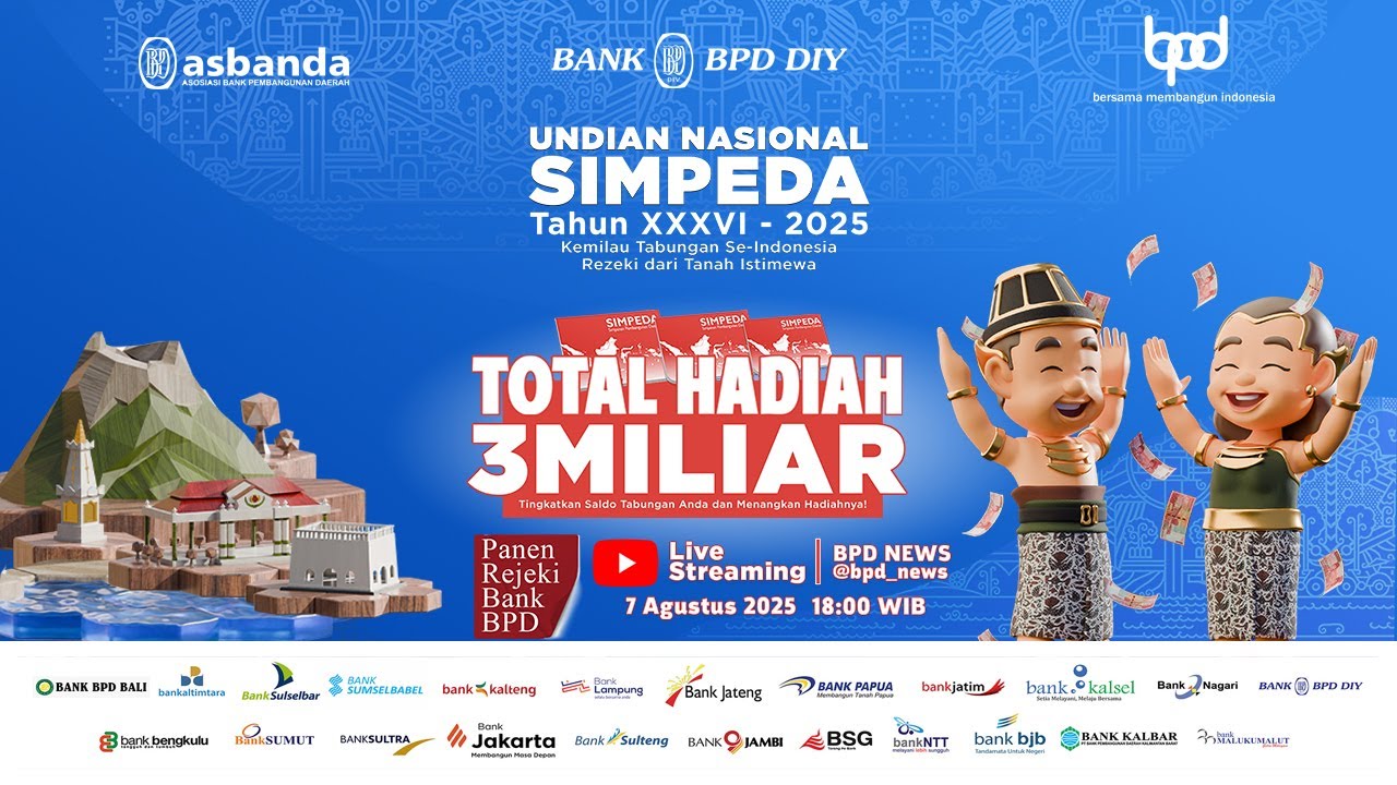 LIVE  UNDIAN NASIONAL TABUNGAN SIMPEDA TAHUN XXXVI-2025 DARI DAERAH ISTIMEWA YOGYAKARTA (DIY)