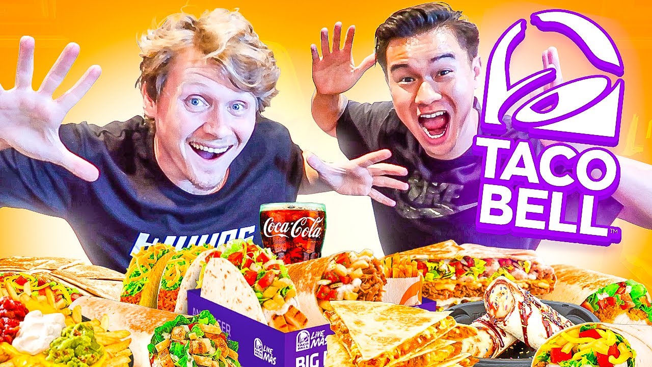 Eating ENTIRE Taco Bell Menu w/ Jiedel!