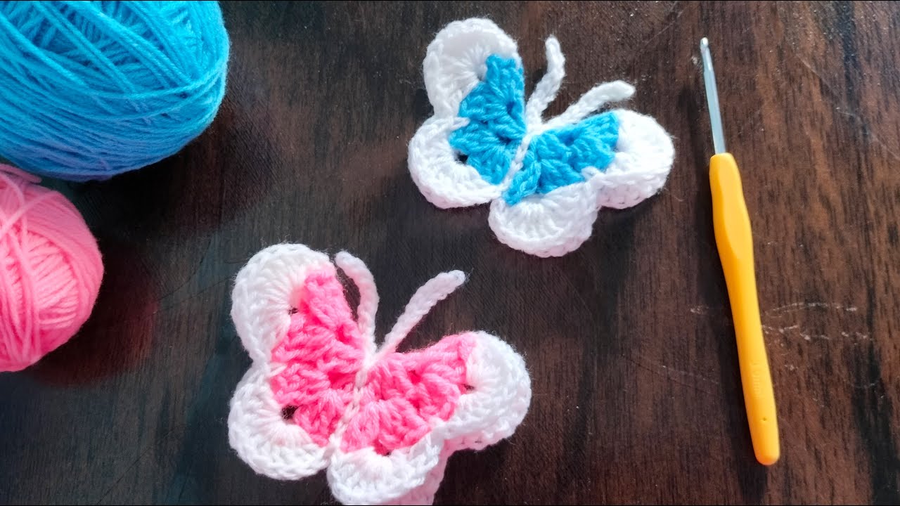 How to crochet a Butterfly 🦋##easy and beautiful Butterfly tutorial##absolutely for beginners#try