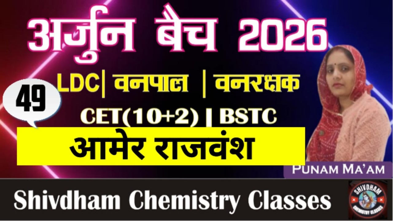 आमेर (कछवाहा) राजवंश का इतिहास L-49 by Punam Mam | 2nd Grade, LDC, CET, Vanpal, , Lab Assistant