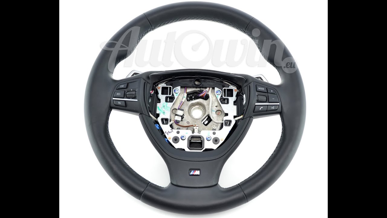 How to change BMW 5 / 6 / 7 Series F10 F11 F07 F12 F13 F06 F01 Steering wheel cover M trim cover
