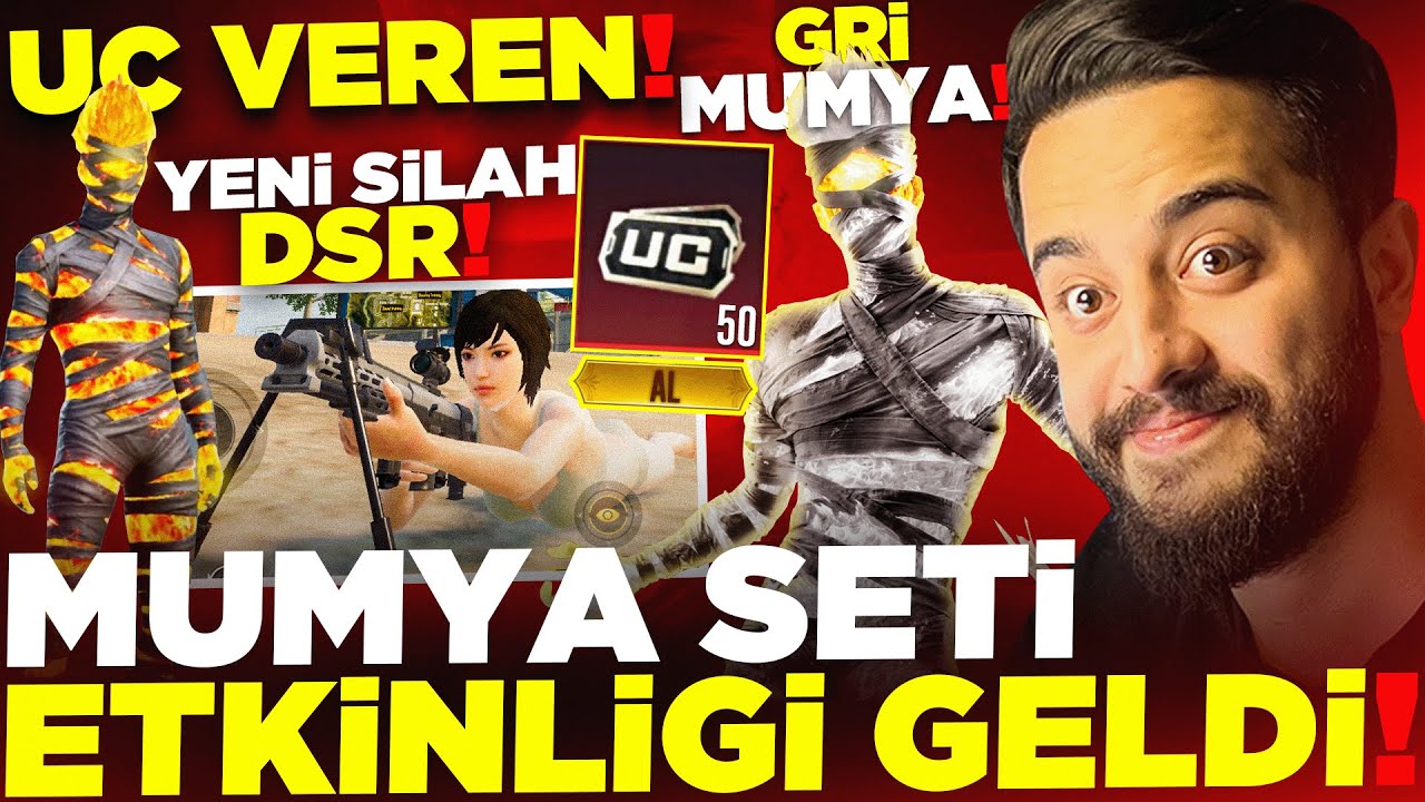 OHA! OYUNA UC VEREN GİZLİ MUMYA SETİ ETKİNLİĞİ GELDİ! YENİ SİLAH DSR! (EFSANE) PUBG Mobile