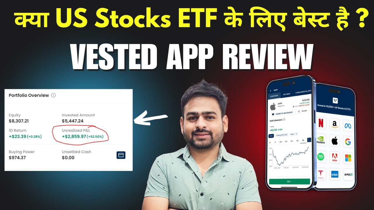 Vested App Review | Vested Invest in US Stocks | Vested App Charges | Indmoney vs Vested