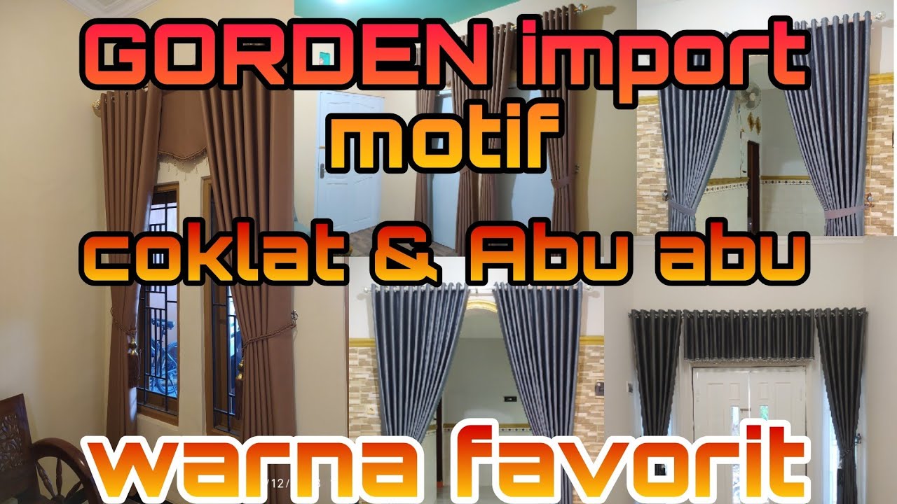 GORDEN MOTIF POLOS WARNA COKLAT & ABU ABU WARNA FAVORIT 👍👍👍❤️❤️❤️