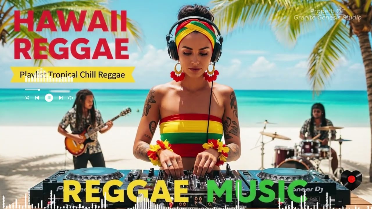 Peaceful Hawaiian Reggae Tropical Island Beats to Relax Bob Marley Inner Circle Jimmy Cliff