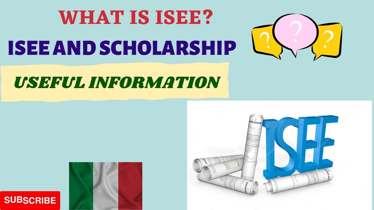 ISEE Document for Scholarship in Italian University/ Requirements/ Study in Italy