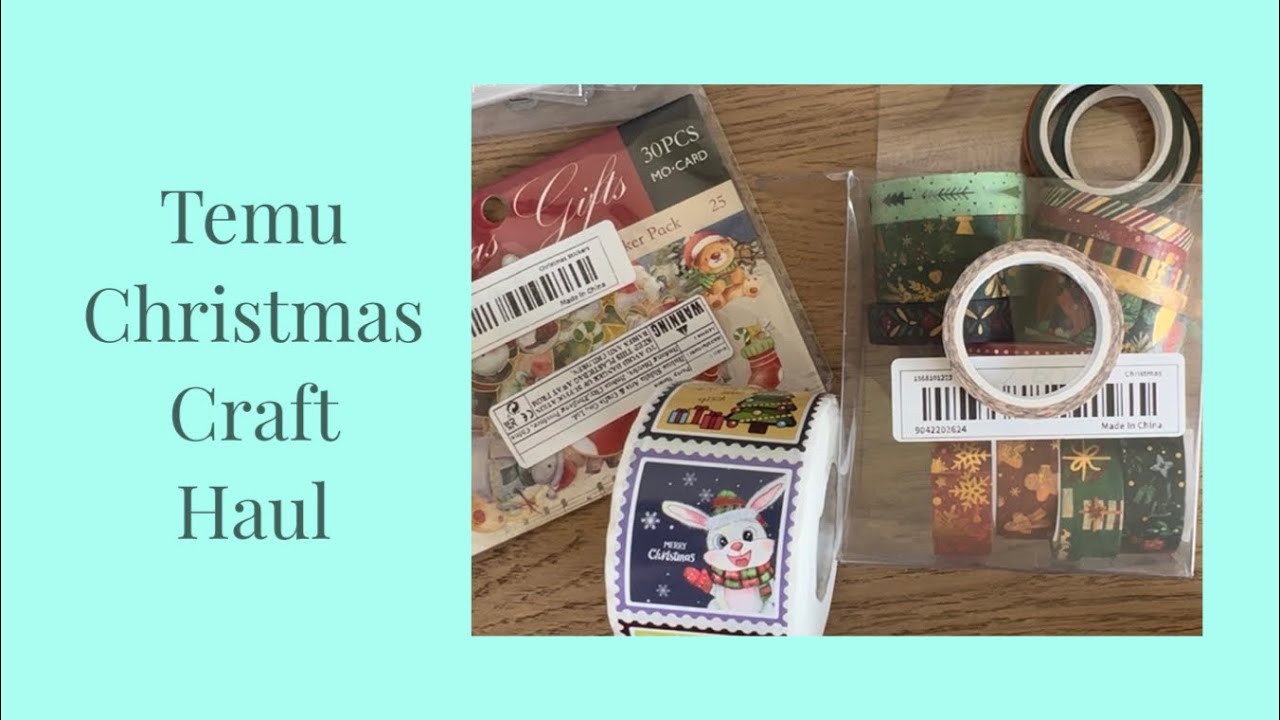 Christmas with Temu - Christmas Craft Haul