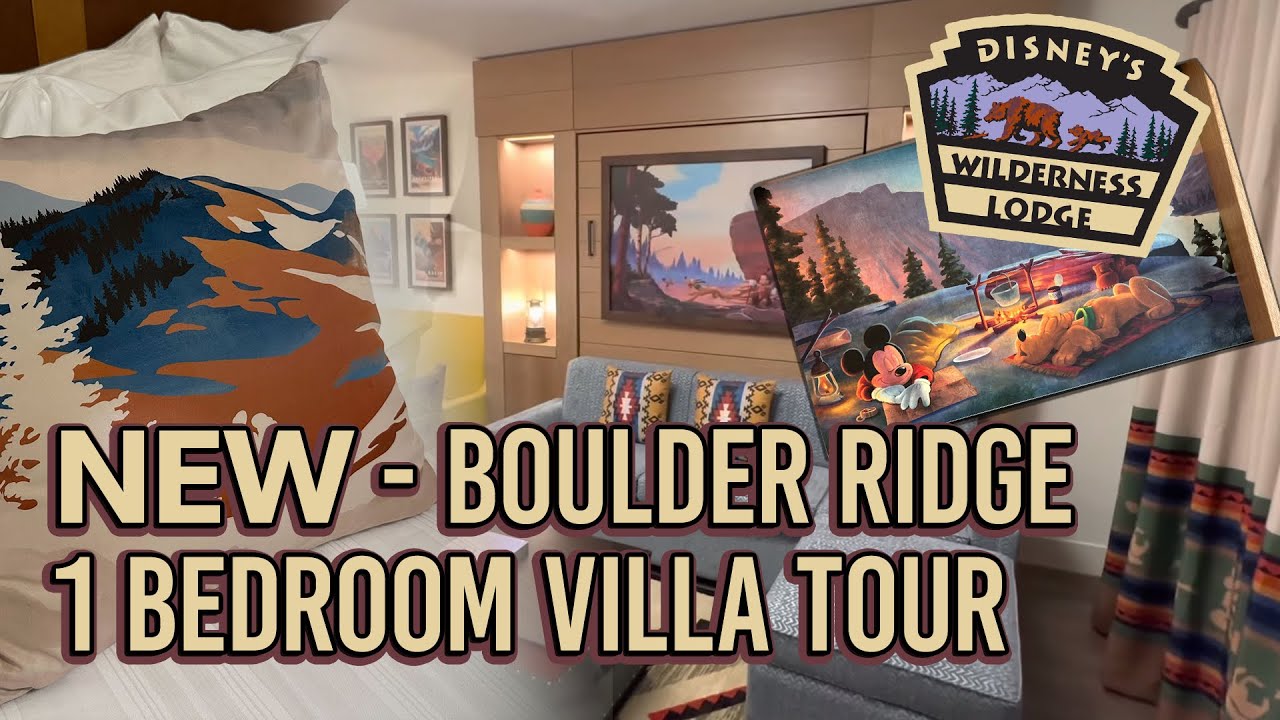 NEW Boulder Ridge 1 Bedroom Villa Tour - Disney’s Wilderness Lodge, Disney Vacation Club Resort