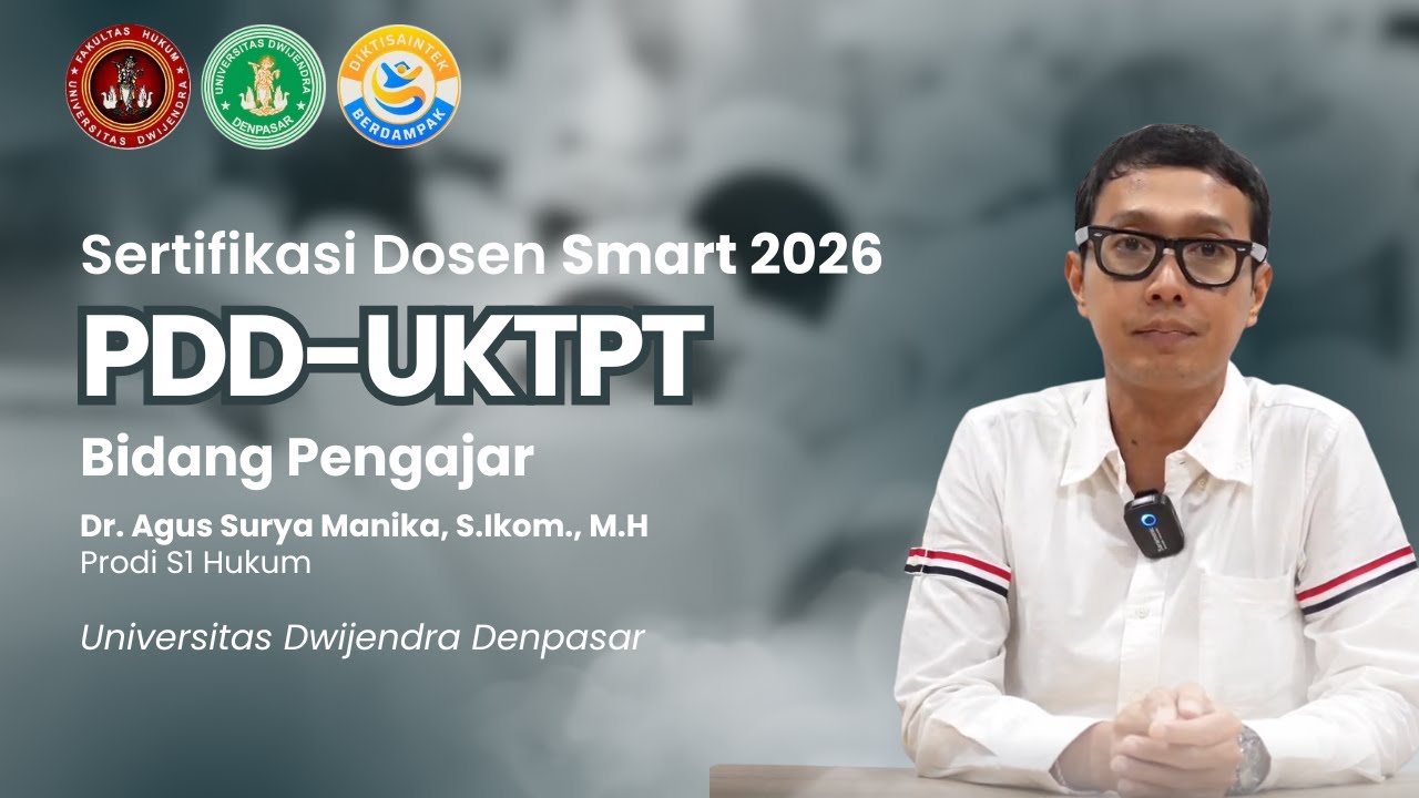 PDD UKTPT Bidang Pengajaran - Agus Surya Manika - Universitas Dwijendra