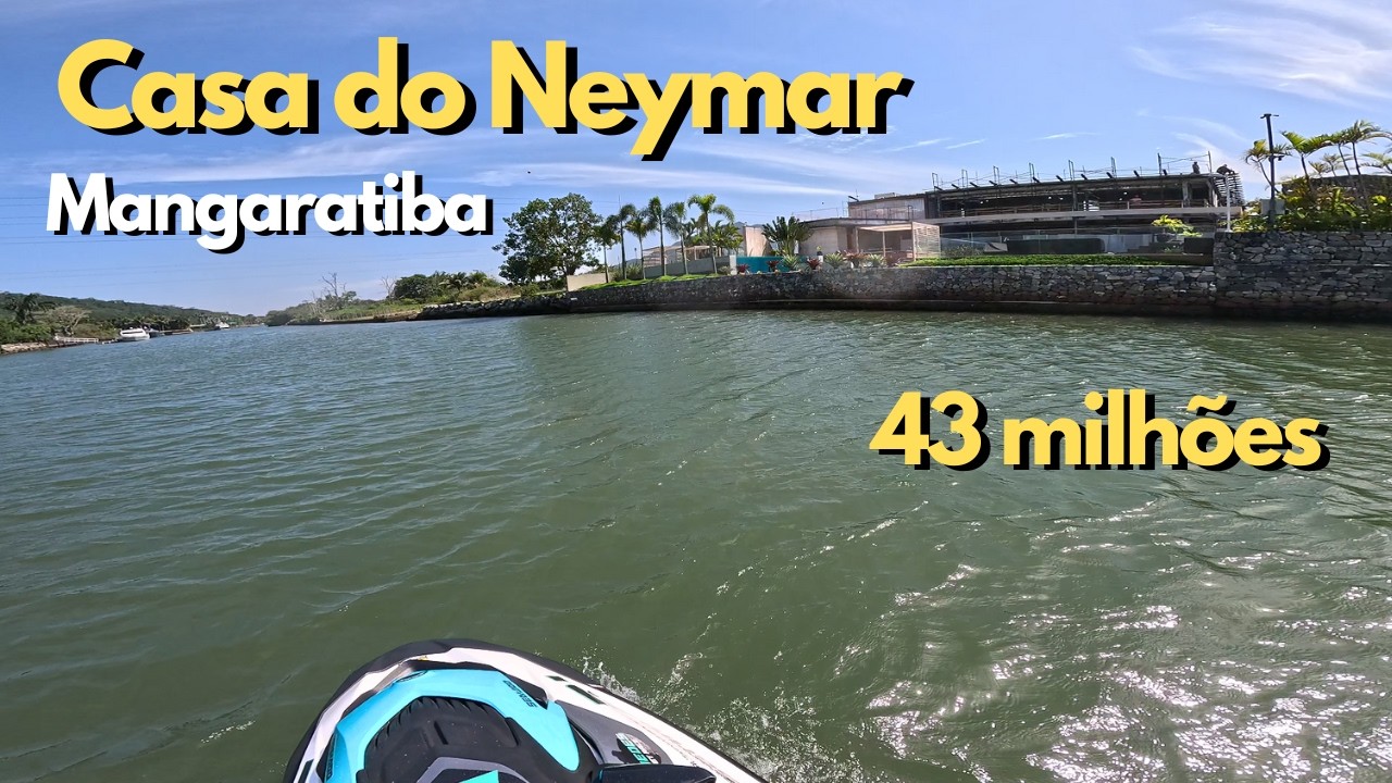 Fui de jetski na casa do Neymar em Mangaratiba!