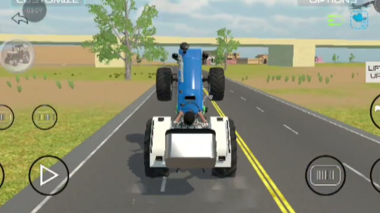 Tractor Do Tyre Par Chal Gaya 😱 | Indian Tractor Game Stunt #gaming 