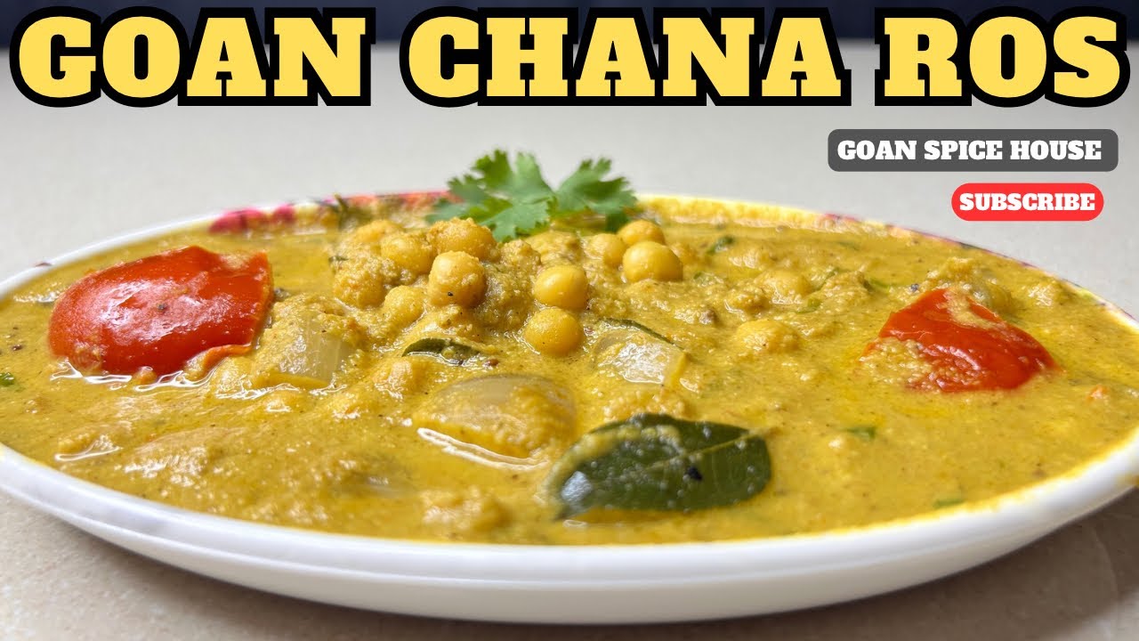 Goan Chana Ros Recipe I Vatana (white peas) Curry l Goan Vegetarian Recipe l @GoanSpiceHouse